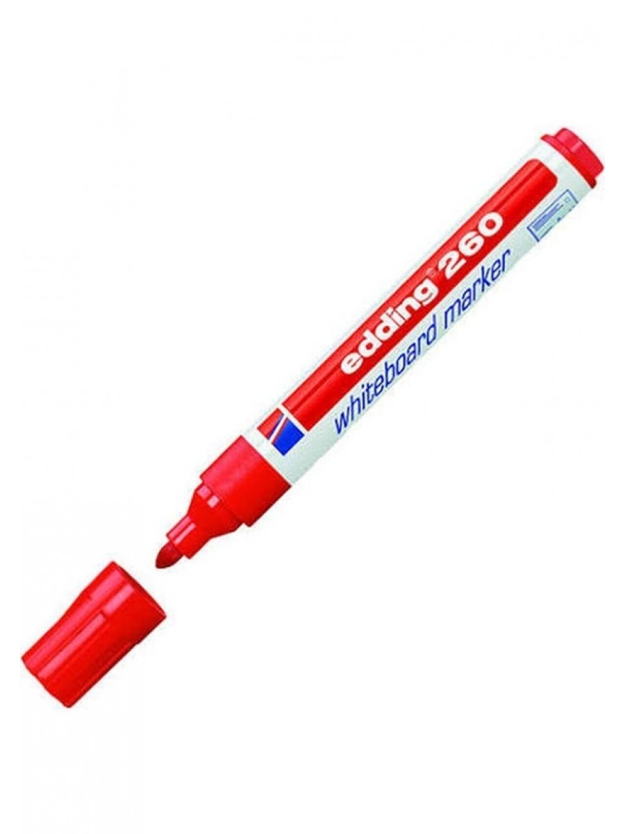 edding 260 beyaz yazı tahtası kalemi kırmızı