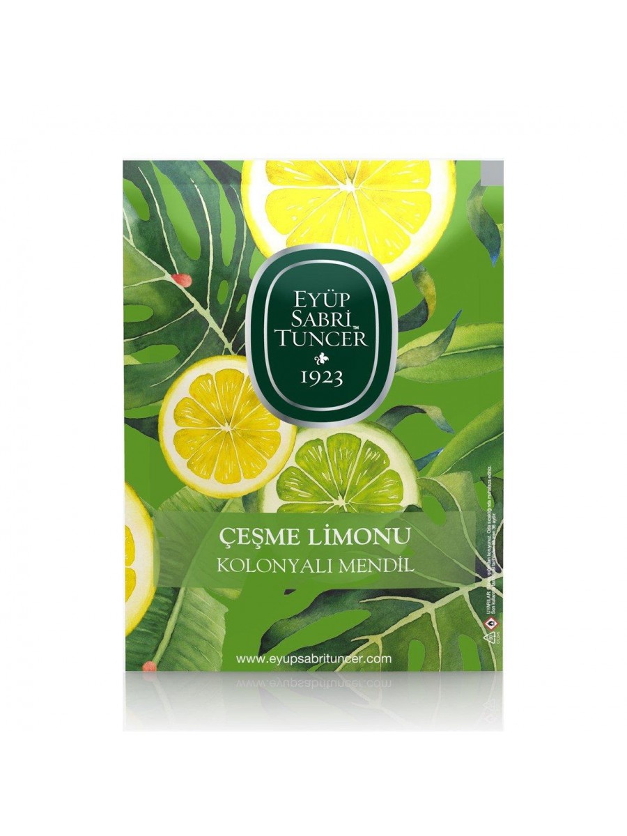 Eyüp Sabri Tuncer Çeşme Limonu Kolonyalı Mendil 50'li (Büyük Boy)