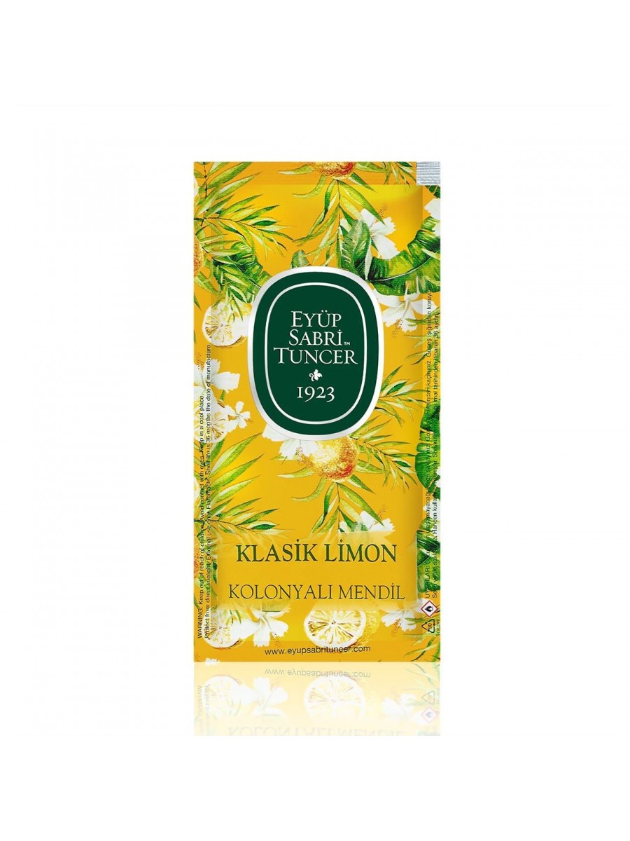 Eyüp Sabri Tuncer Klasik Limon Kolonyalı Mendil 150'li (Küçük Boy)