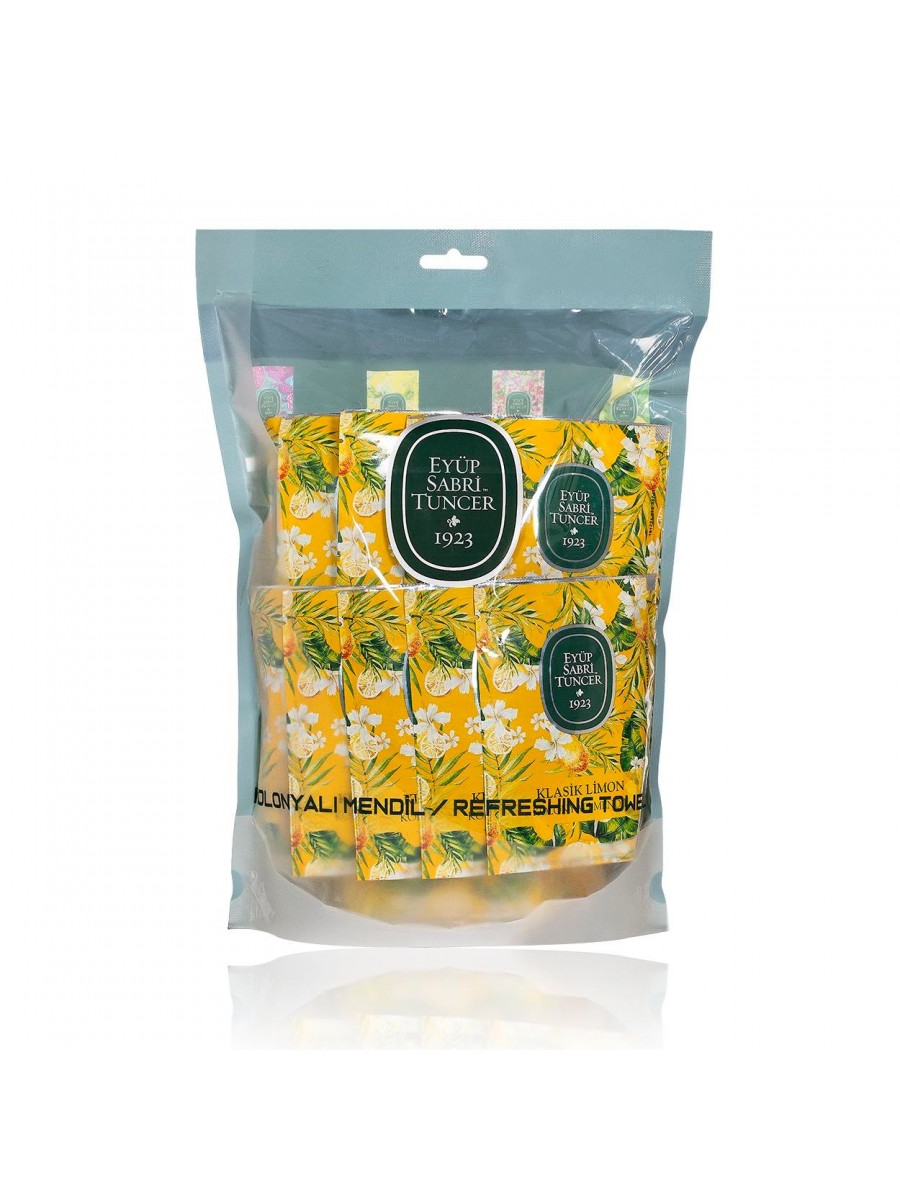 Eyüp Sabri Tuncer Klasik Limon Kolonyalı Mendil 150'li (Küçük Boy)